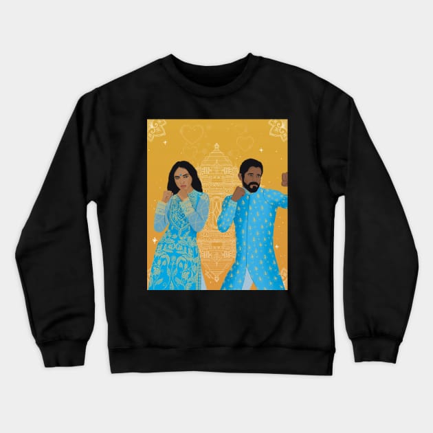 Couple fight Crewneck Sweatshirt by ColorsOfHoney